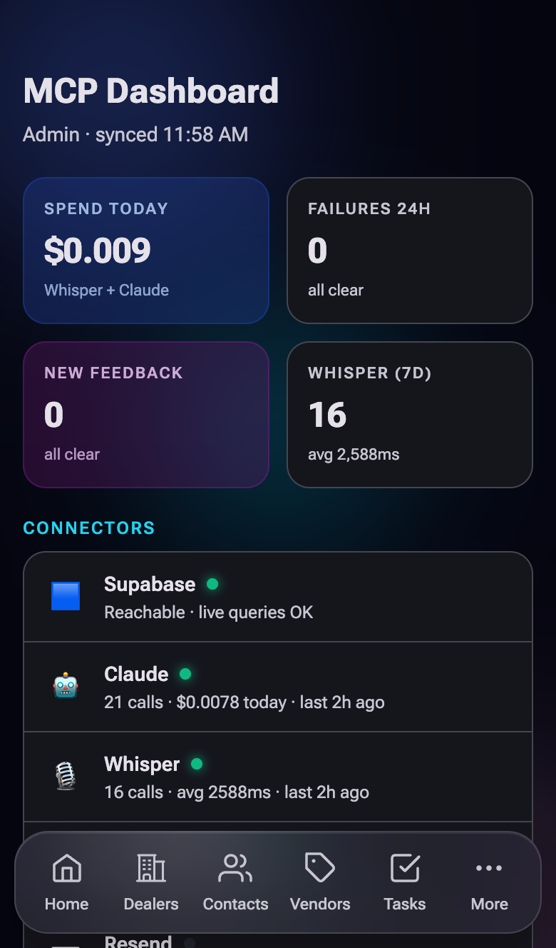 MCP Dashboard