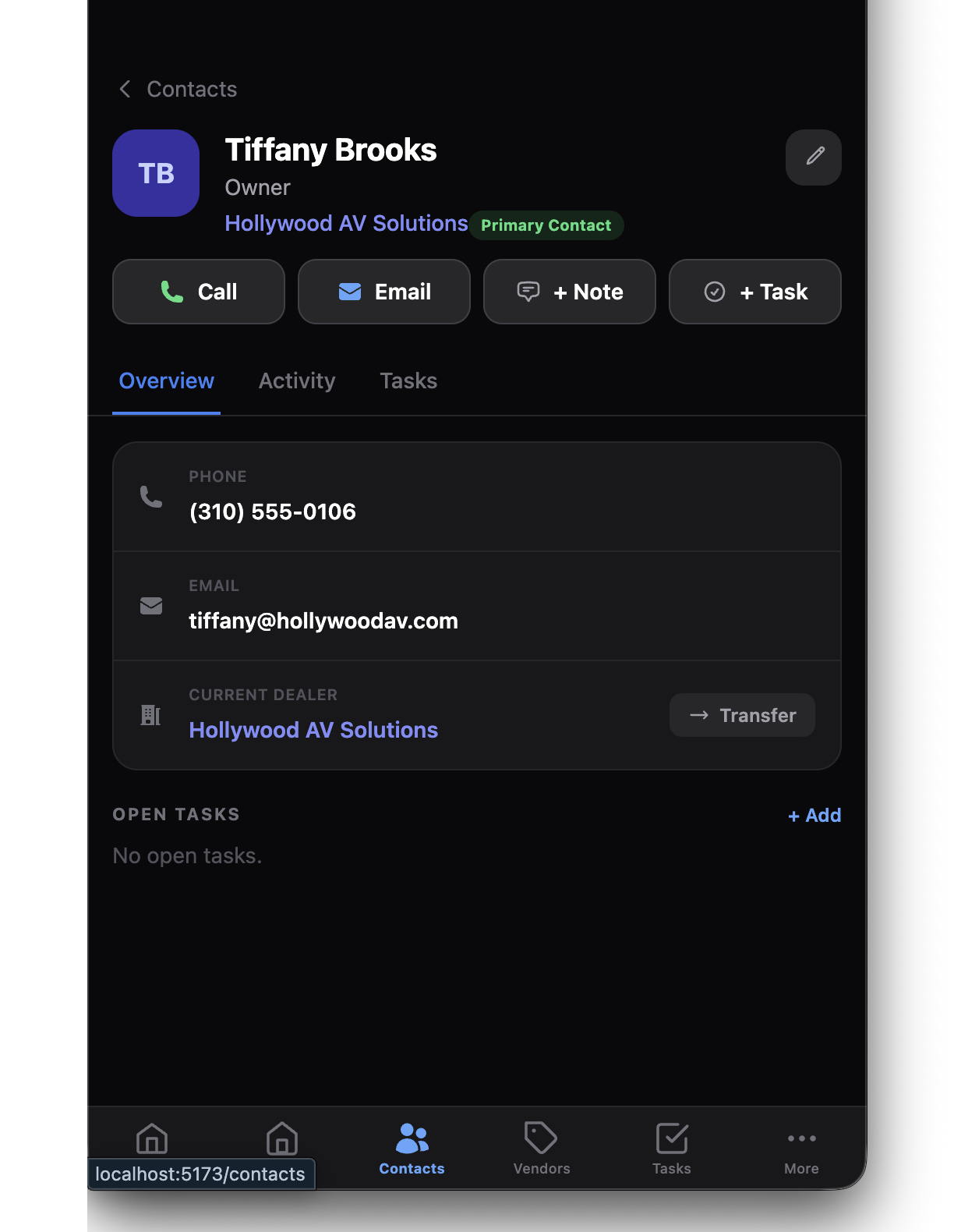 Contact detail
